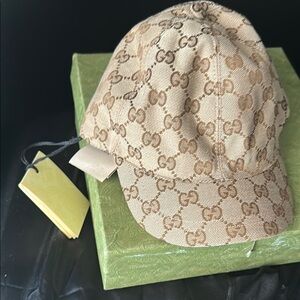 Gucci Tan Monogram Cap